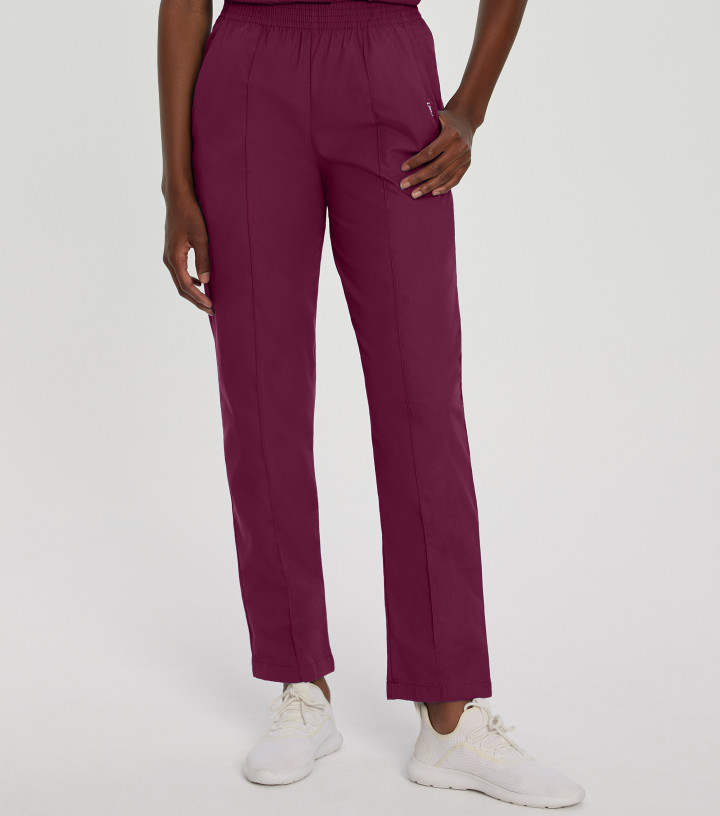 Landau Essentials Womens Classic Tapered Leg Scrub Pants