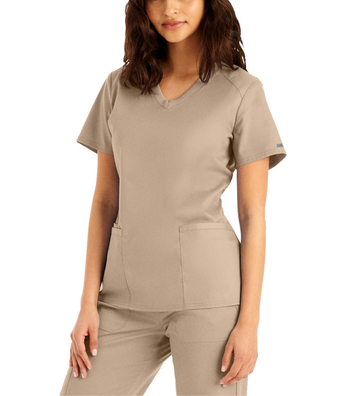 Landau Proflex Women's 3-Pocket V-Neck Scrub Top