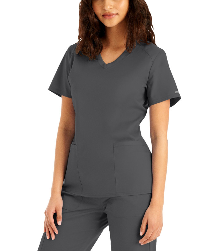 Landau Proflex Women's 3-Pocket V-Neck Scrub Top